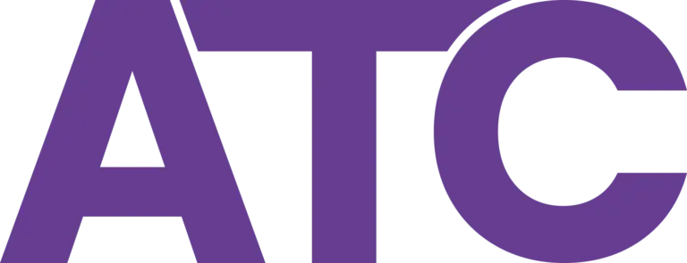 Bold purple wordmark spelling 'ATIC' with oversized letters on a white background (logo style).