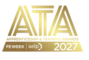 Apprenticeship and Training Awards 2027 pyramid logo, gold